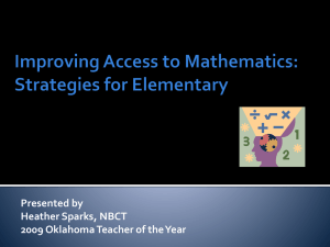 Improving Access to Math