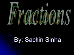 Fractions by Sachin Sinha