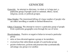 Genocide powerpoint slides