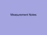 Chapter 5 - Measurements and Calculations