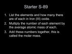 Chemical Quantities