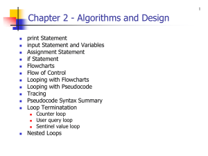 Loop statements