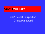 2005 Countdown Round