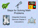 Math Problem Steps for Solving