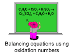 PowerPoint - Balancing Equations Using Oxidation