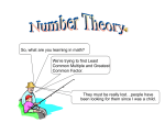 Number Theory