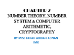 CHAPTER 2 NUMBER THEORY, NUMBER SYSTEM & COMPUTER