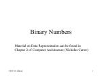 Binary Numbers - La Salle University