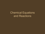 Chemical Equations