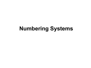 Number Systems - Computer Science