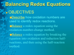 Balancing Redox Equations