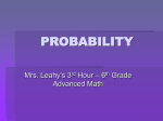 probability - Mrs. Leahy`s Classes