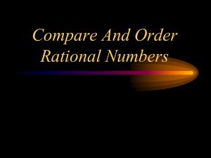 Compare And Order Non-rational numbers - Math GR. 6-8