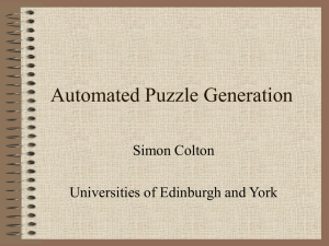 Automated Puzzle Generation