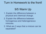 Turn in Homework to the front! 9/7 Warm Up