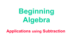 subtraction - SCHOOLinSITES