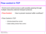 TCP flow and error control