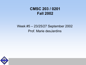 CMSC 203 / 0202 Fall 2002