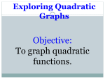 Quadratic Functions