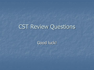 CST Review Questions