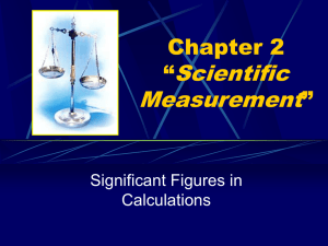 Chapter 3 Scientific Measurement