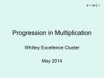 Progression in multiplication - Geoffrey Field Infant School