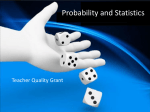 Probability and Statistics - Math GR. 6-8
