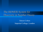 The HOMER System for Discovery in Number Theory