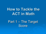 Math Powerpoint for ACT Presentation