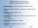 Unit 1 (cont.) Positive rational numbers
