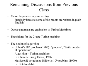 Turing Machines