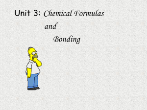 Chemical Bonding