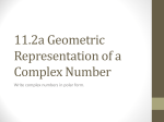geometric representation of complex numbers