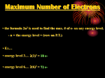 the principle quantum number