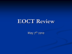EOCT Review - Brookwood High School