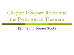 1.4 Estimating Square Roots