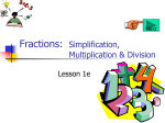 Fractions - C on T ech Math : : An application