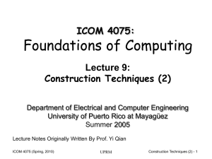 Lecture09 - Electrical and Computer Engineering Department
