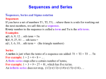 Sequences and Series