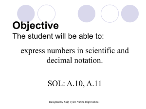 Scientific Notation