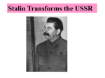 Stalin Changes USSR