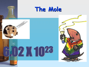 The Mole & Stoicheometry