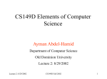 Lecture 2 - ODU Computer Science