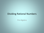 Dividing Rational Numbers