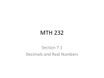 MTH 232