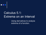 3.1 Extrema on an Interval