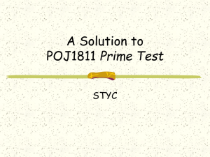 1811 Solution to POJ1811