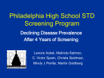 Philadelphia High School STD Screening Program