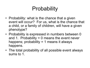 Probability and Pascal`s Triangle