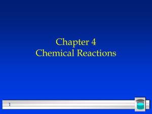 Intro to Chemical Equations note
